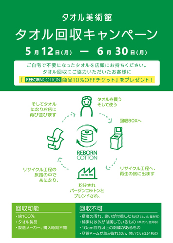 タオル美術館回収キャンペーン