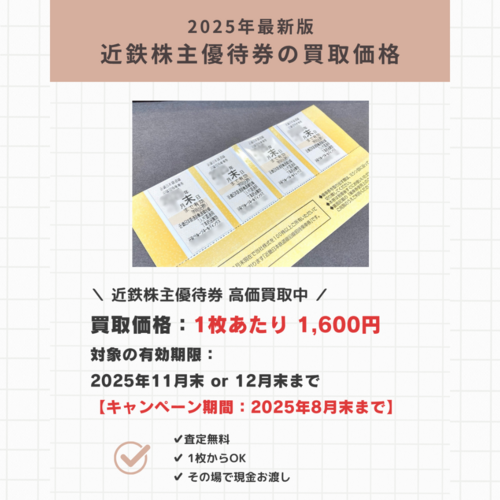 近鉄株主優待券3