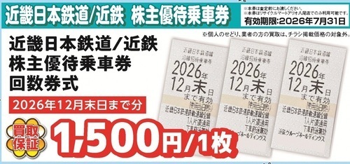 近鉄優待券